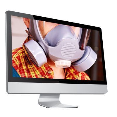 Immagine illustrativa del materiale per formatori in slide PPT del corso DPI di Terza Categoria per le vie respiratorie