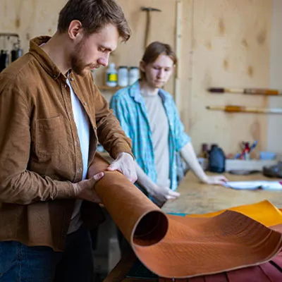 Due addetti settore conciario