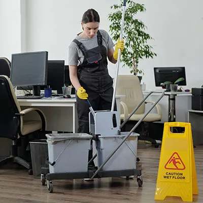 Lavoratrice addetta alle pulizie