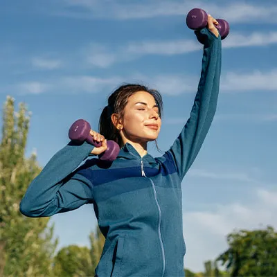 donna con stile di vita sano