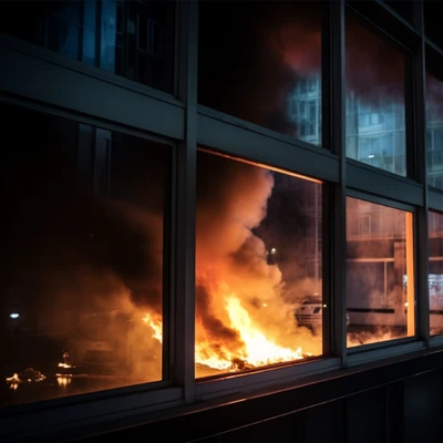 Rischio incendio all'interno di un ufficio