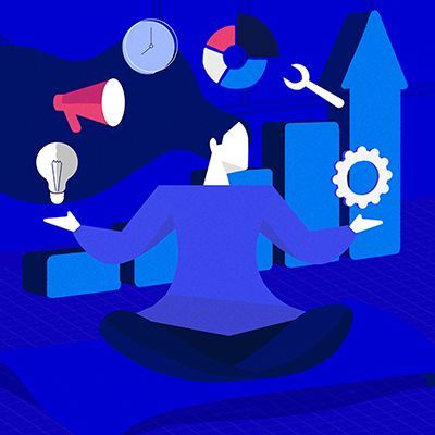 Donna in posizione yoga