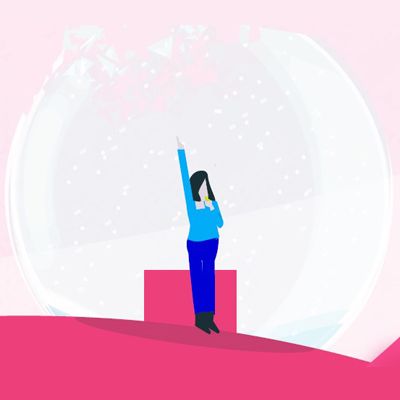 Disegno donna con braccio alzato corso whistleblowing