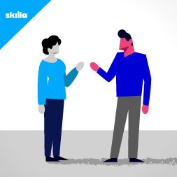 Uomo e donna che parlano