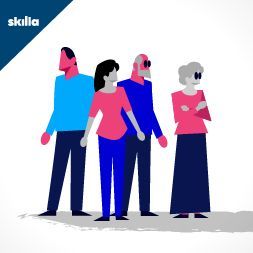 Quattro persone di età diversa