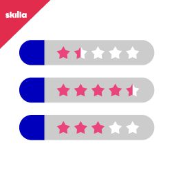 Barre con stelline valutative