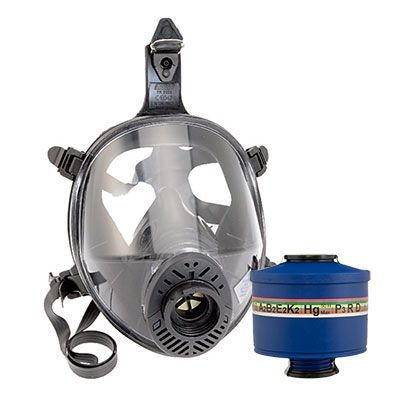 Immagine illustrativa della maschera Classe 3 pieno facciale con filtro A2B2E2K2 per addetto squadra antincendio