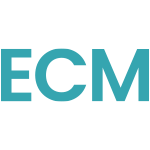 Logo con iniziali ECM (educazione continua in medicina)