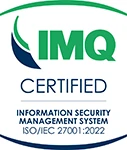 Logo IMQ Certified ISO 27001