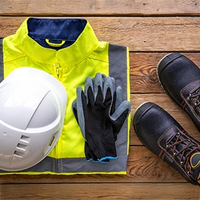 Fotografia di dispositivi di protezione individuale 