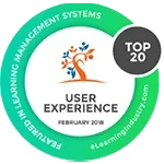 User experience badge
